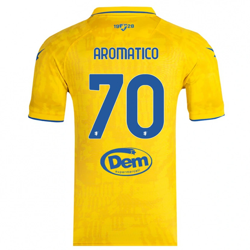 Danxen Män Raul Aromatico #70 Gul Blå Hemmatröja Matchtröjor 2025/26 Tröjor T-Tröja