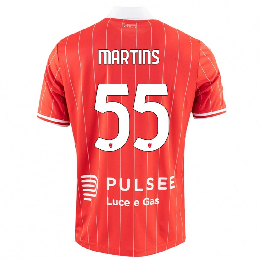 Danxen Män Kevin Martins #55 Röd Vit Hemmatröja Matchtröjor 2025/26 Tröjor T-Tröja