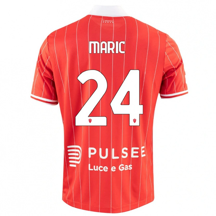 Danxen Män Mirko Marić #24 Röd Vit Hemmatröja Matchtröjor 2025/26 Tröjor T-Tröja