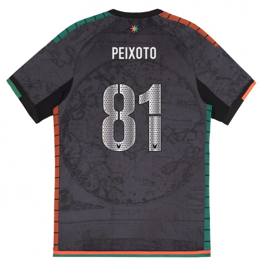 Danxen Män Afonso Peixoto #81 Mörkgrå Hemmatröja Matchtröjor 2025/26 Tröjor T-Tröja