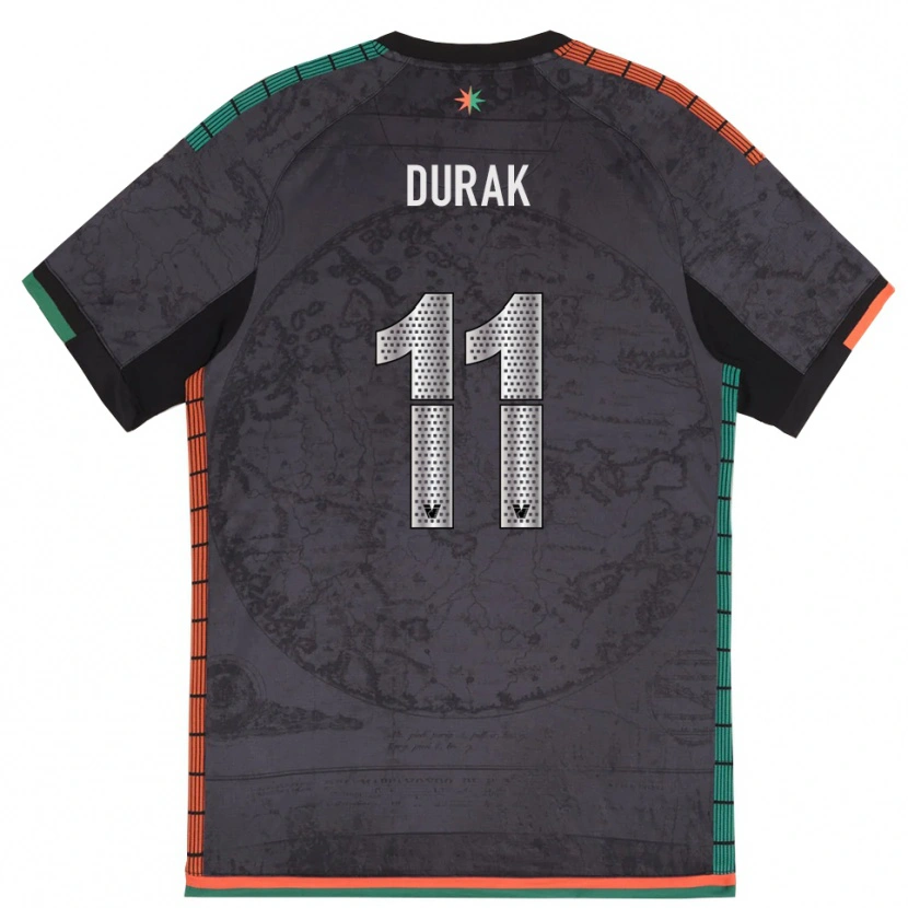 Danxen Män Malik Durak #11 Mörkgrå Hemmatröja Matchtröjor 2025/26 Tröjor T-Tröja