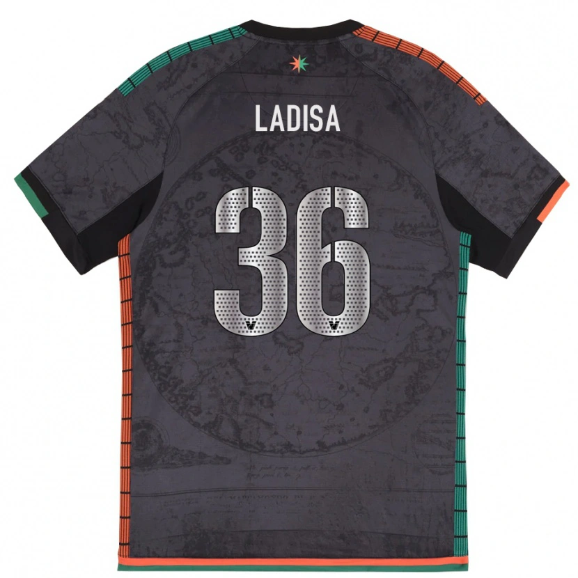 Danxen Män Marco Ladisa #36 Mörkgrå Hemmatröja Matchtröjor 2025/26 Tröjor T-Tröja