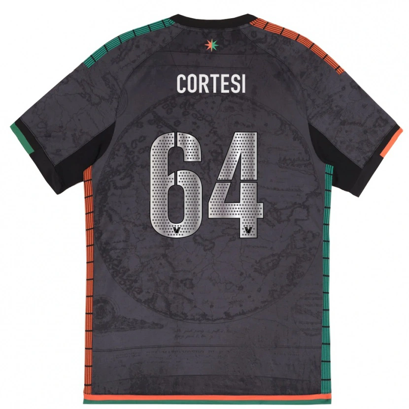 Danxen Män Serena Cortesi #64 Mörkgrå Hemmatröja Matchtröjor 2025/26 Tröjor T-Tröja