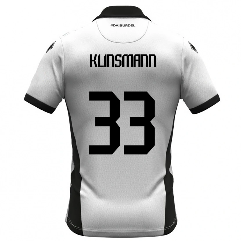 Danxen Män Jonathan Klinsmann #33 Vit Svart Orange Hemmatröja Matchtröjor 2025/26 Tröjor T-Tröja