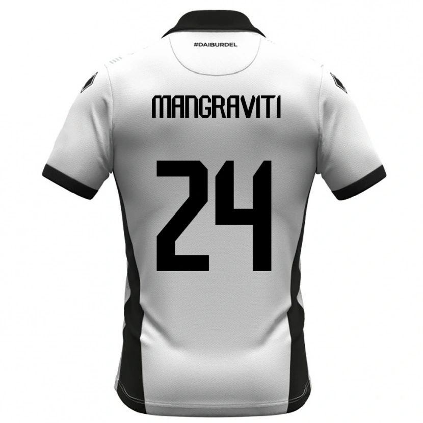 Danxen Män Massimiliano Mangraviti #24 Vit Svart Orange Hemmatröja Matchtröjor 2025/26 Tröjor T-Tröja