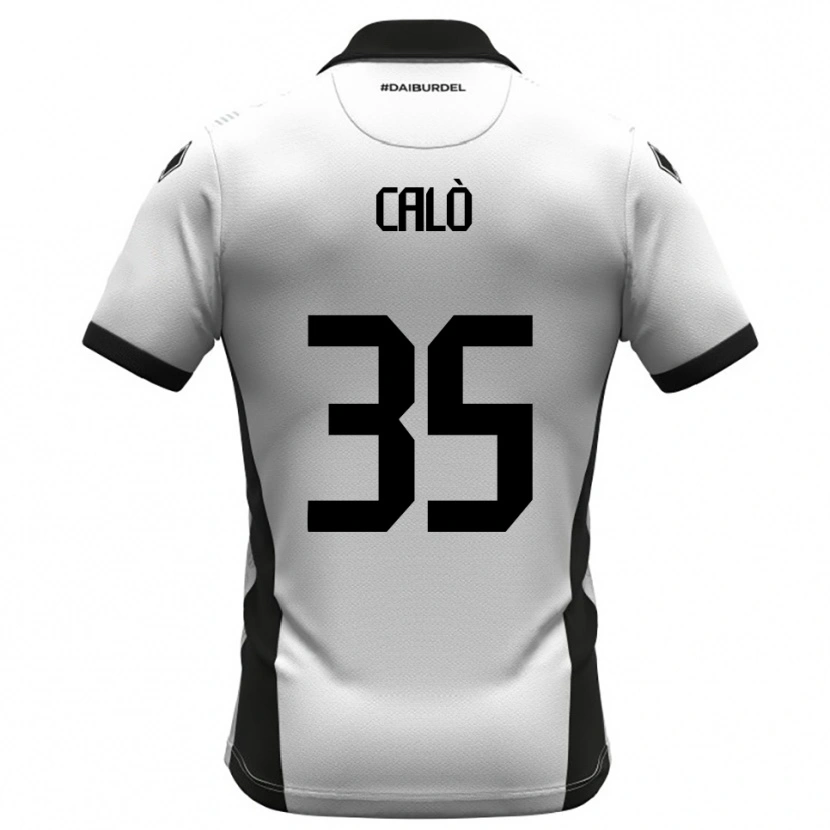 Danxen Män Giacomo Calò #35 Vit Svart Orange Hemmatröja Matchtröjor 2025/26 Tröjor T-Tröja