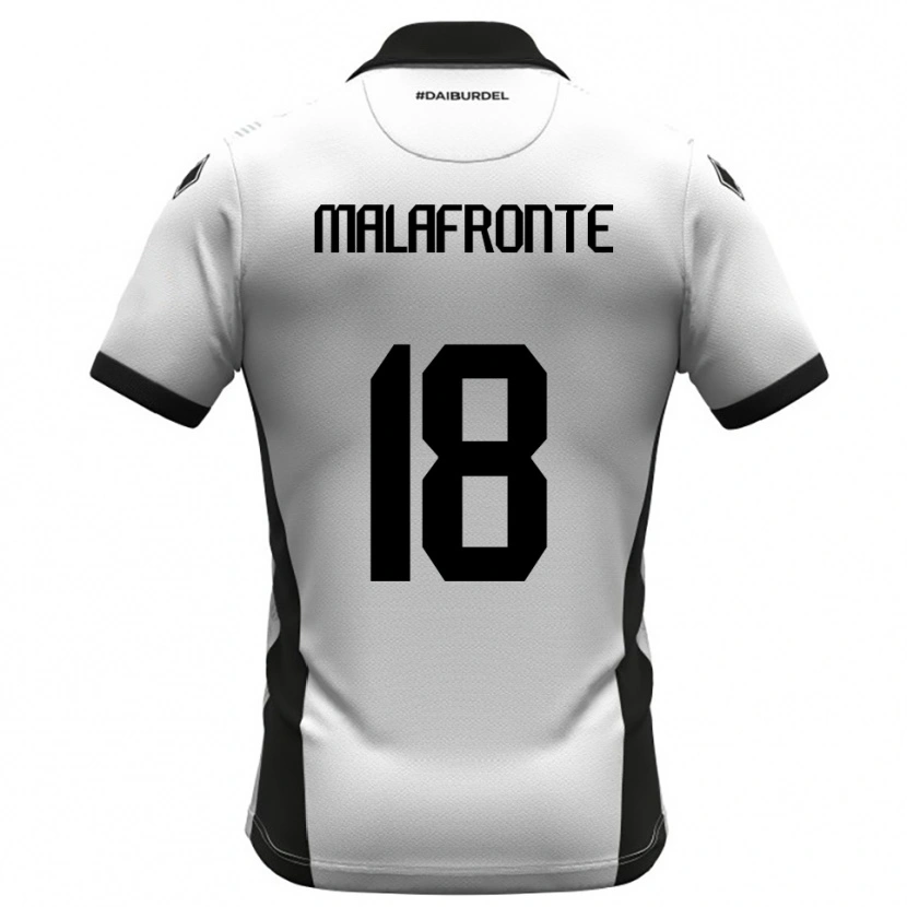 Danxen Män Giovanni Malafronte #18 Vit Svart Orange Hemmatröja Matchtröjor 2025/26 Tröjor T-Tröja