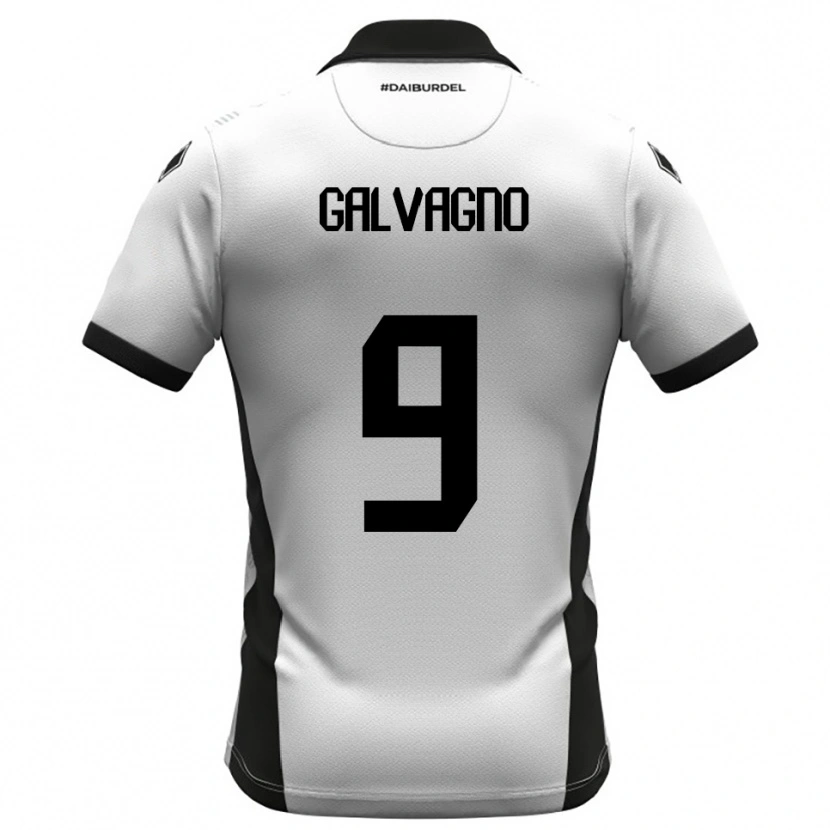 Danxen Män Filippo Galvagno #9 Vit Svart Orange Hemmatröja Matchtröjor 2025/26 Tröjor T-Tröja
