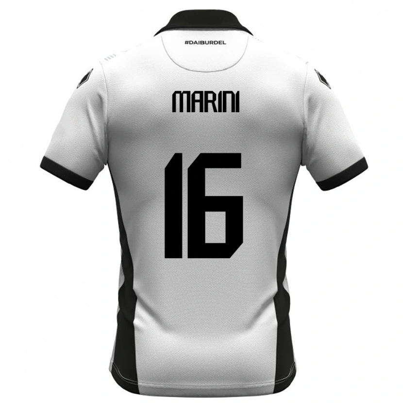 Danxen Män David Marini #16 Vit Svart Orange Hemmatröja Matchtröjor 2025/26 Tröjor T-Tröja