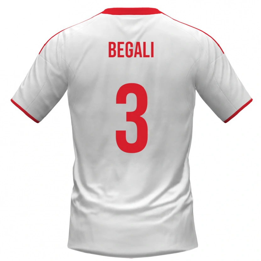 Danxen Män Pietro Begali #3 Vit Röd Hemmatröja Matchtröjor 2025/26 Tröjor T-Tröja