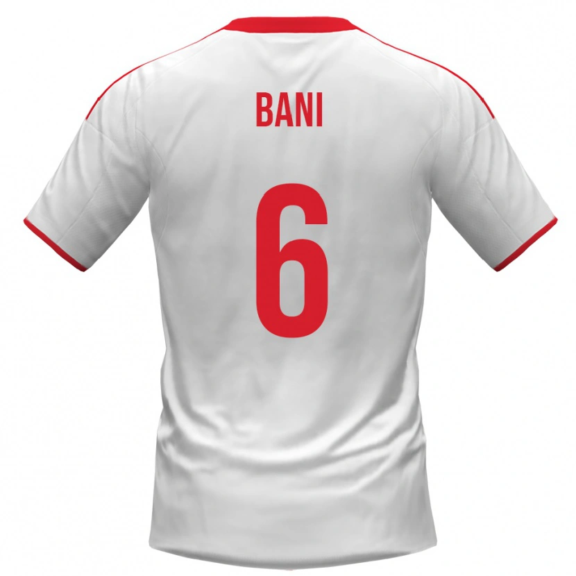Danxen Män Cristiano Bani #6 Vit Röd Hemmatröja Matchtröjor 2025/26 Tröjor T-Tröja