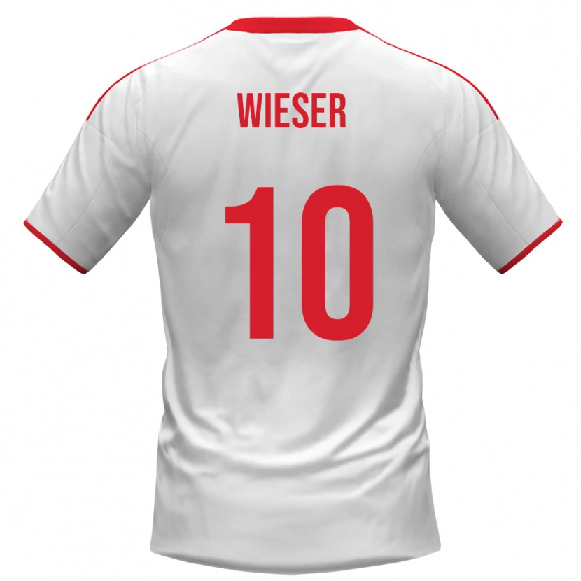 Danxen Män David Wieser #10 Vit Röd Hemmatröja Matchtröjor 2025/26 Tröjor T-Tröja