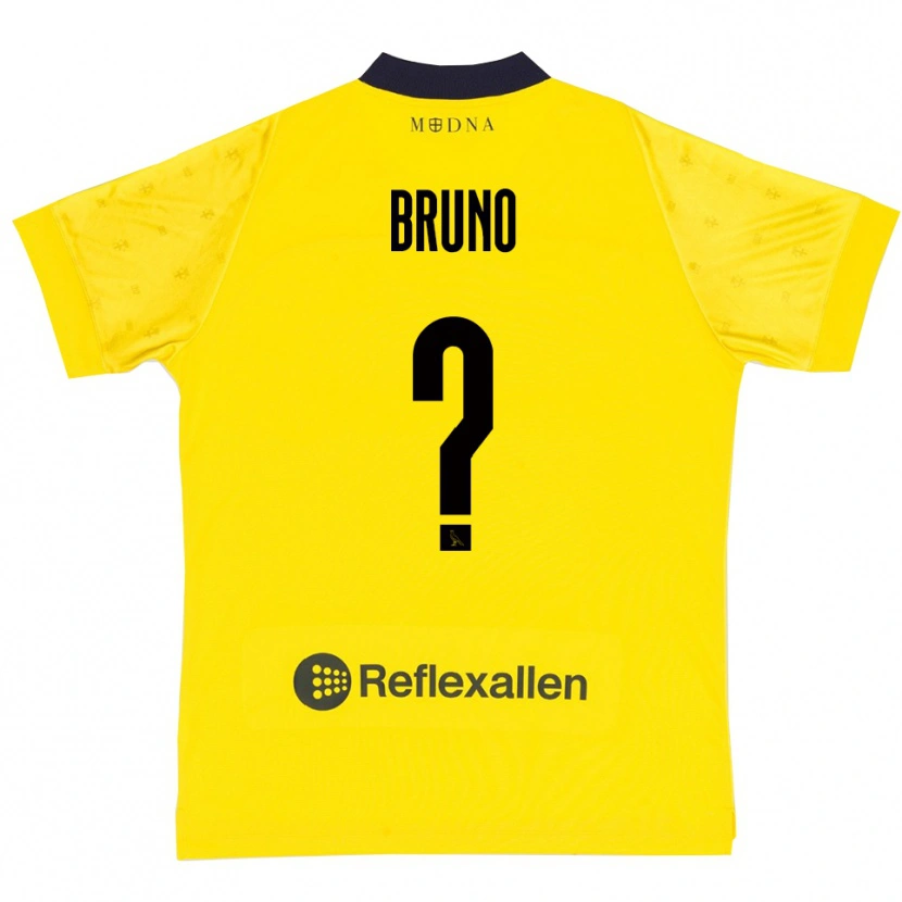 Danxen Män Giovanni Bruno #0 Gul Marinblå Hemmatröja Matchtröjor 2025/26 Tröjor T-Tröja