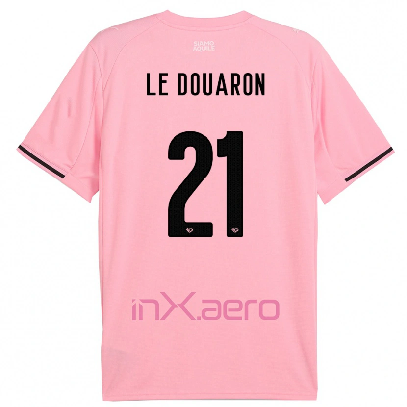 Danxen Män Jérémy Le Douaron #21 Rosa Svart Hemmatröja Matchtröjor 2025/26 Tröjor T-Tröja