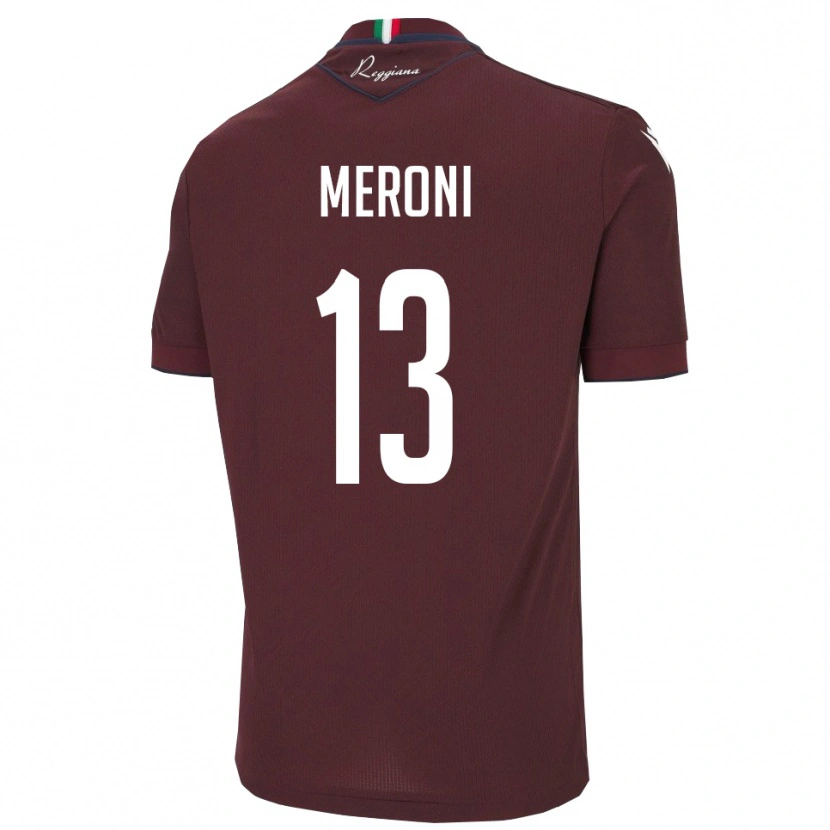 Danxen Män Andrea Meroni #13 Bourgogne Vitt Hemmatröja Matchtröjor 2025/26 Tröjor T-Tröja