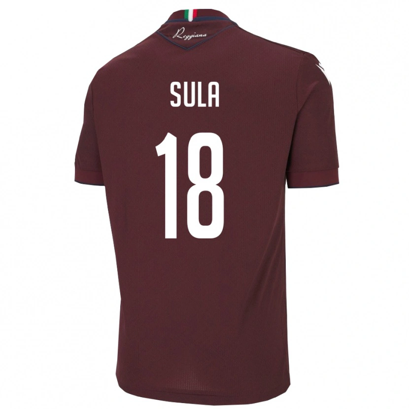 Danxen Män Joel Sula #18 Bourgogne Vitt Hemmatröja Matchtröjor 2025/26 Tröjor T-Tröja