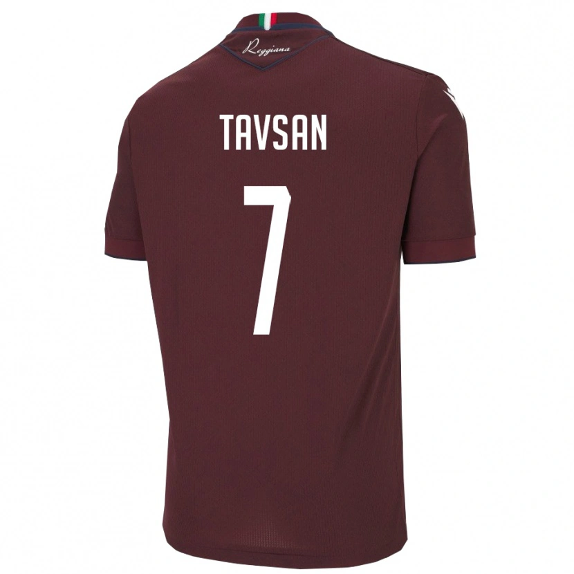 Danxen Män Elayis Tavsan #7 Bourgogne Vitt Hemmatröja Matchtröjor 2025/26 Tröjor T-Tröja