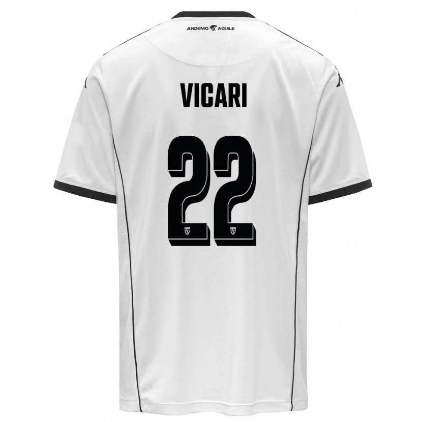 Danxen Män David Vicari #22 Vit Svart Hemmatröja Matchtröjor 2025/26 Tröjor T-Tröja