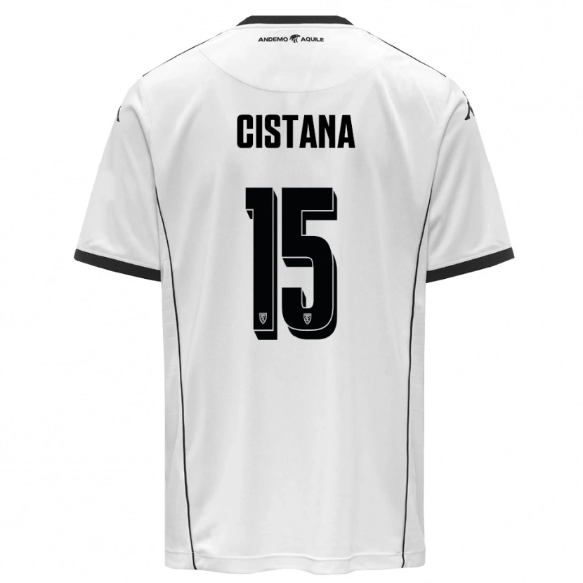 Danxen Män Andrea Cistana #15 Vit Svart Hemmatröja Matchtröjor 2025/26 Tröjor T-Tröja