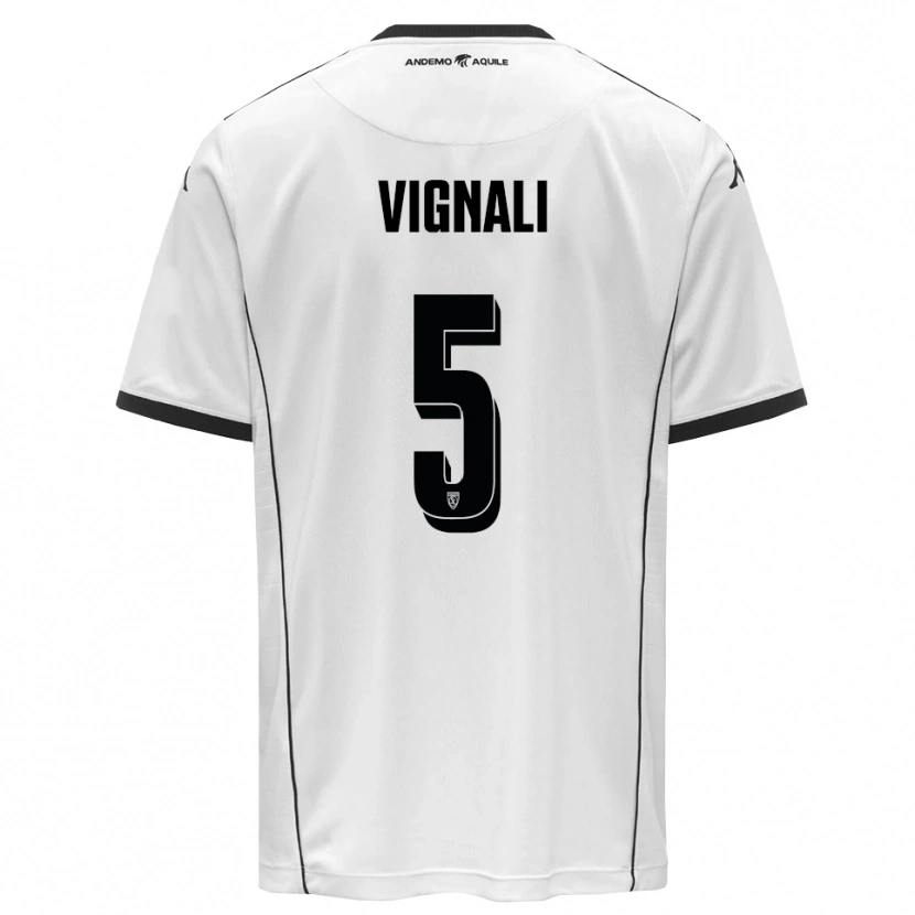 Danxen Män Diego Vignali #5 Vit Svart Hemmatröja Matchtröjor 2025/26 Tröjor T-Tröja