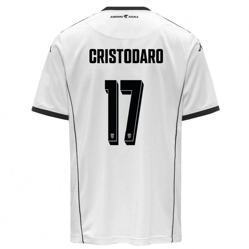 Danxen Män Lorenzo Cristodaro #17 Vit Svart Hemmatröja Matchtröjor 2025/26 Tröjor T-Tröja