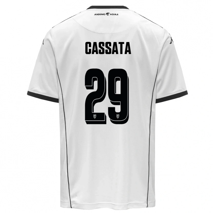 Danxen Män Francesco Cassata #29 Vit Svart Hemmatröja Matchtröjor 2025/26 Tröjor T-Tröja