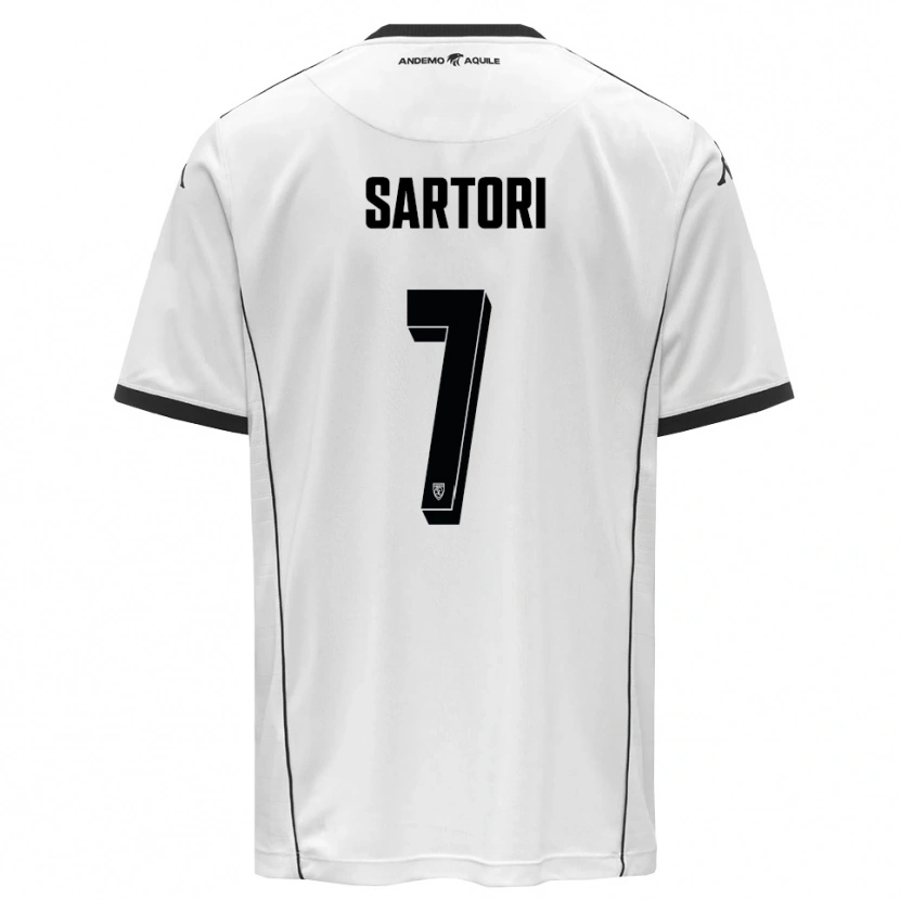 Danxen Män Giovanni Sartori #7 Vit Svart Hemmatröja Matchtröjor 2025/26 Tröjor T-Tröja