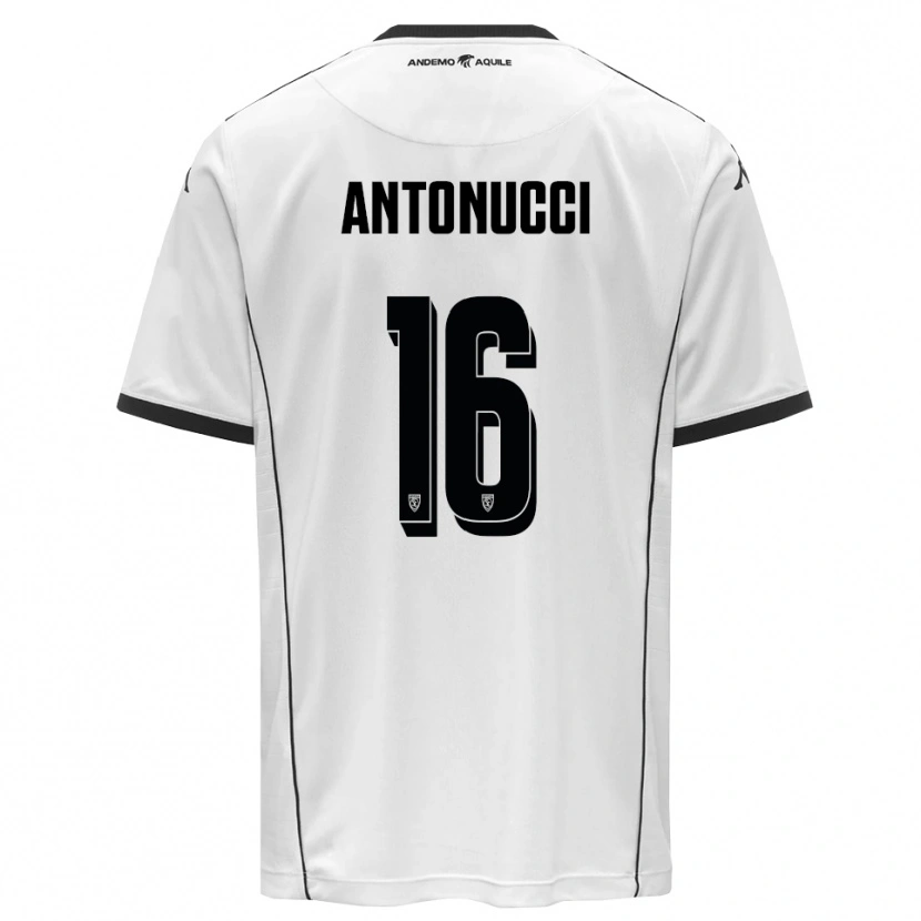 Danxen Män Mirko Antonucci #16 Vit Svart Hemmatröja Matchtröjor 2025/26 Tröjor T-Tröja