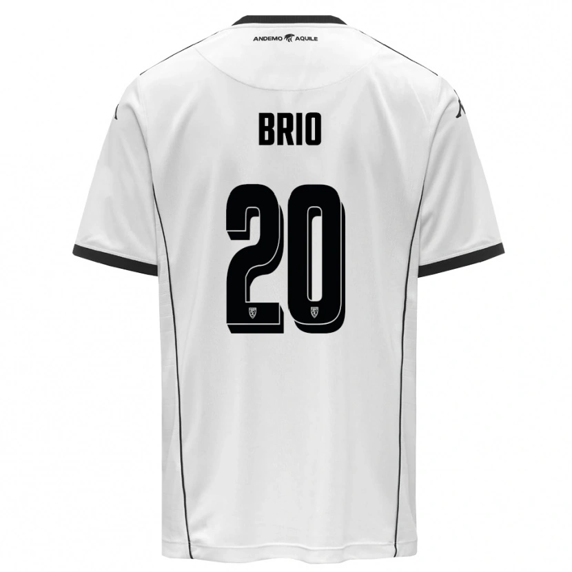 Danxen Män Alessandro Brio #20 Vit Svart Hemmatröja Matchtröjor 2025/26 Tröjor T-Tröja