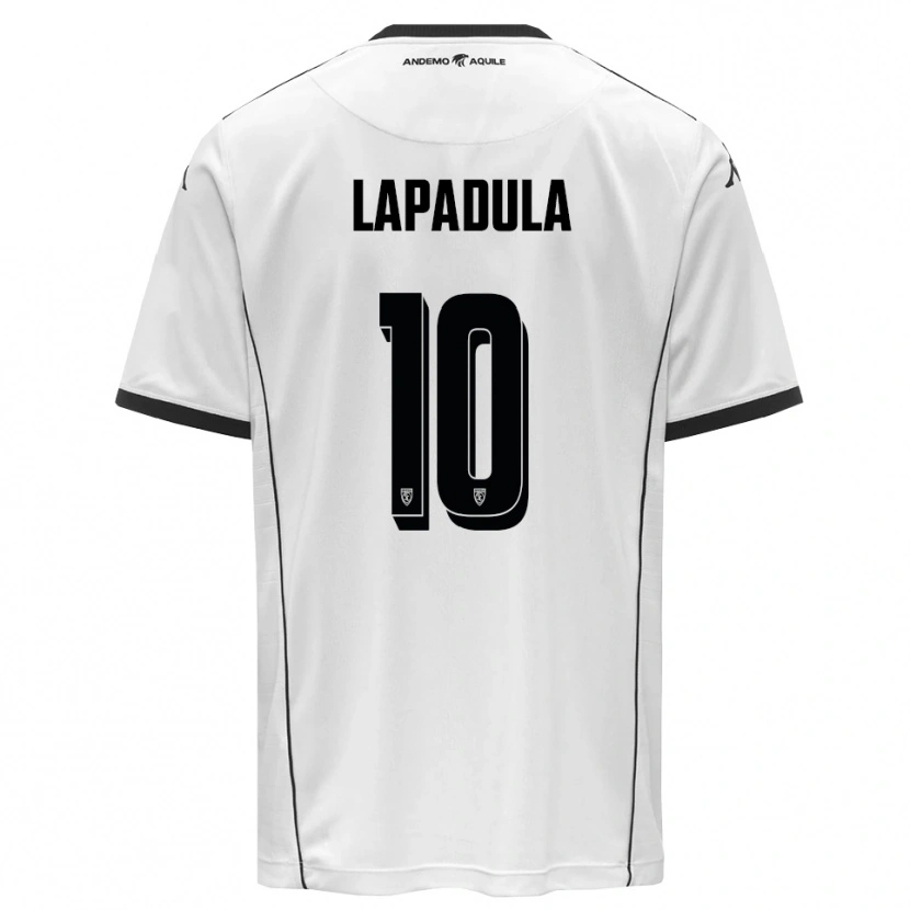 Danxen Män Gianluca Lapadula #10 Vit Svart Hemmatröja Matchtröjor 2025/26 Tröjor T-Tröja