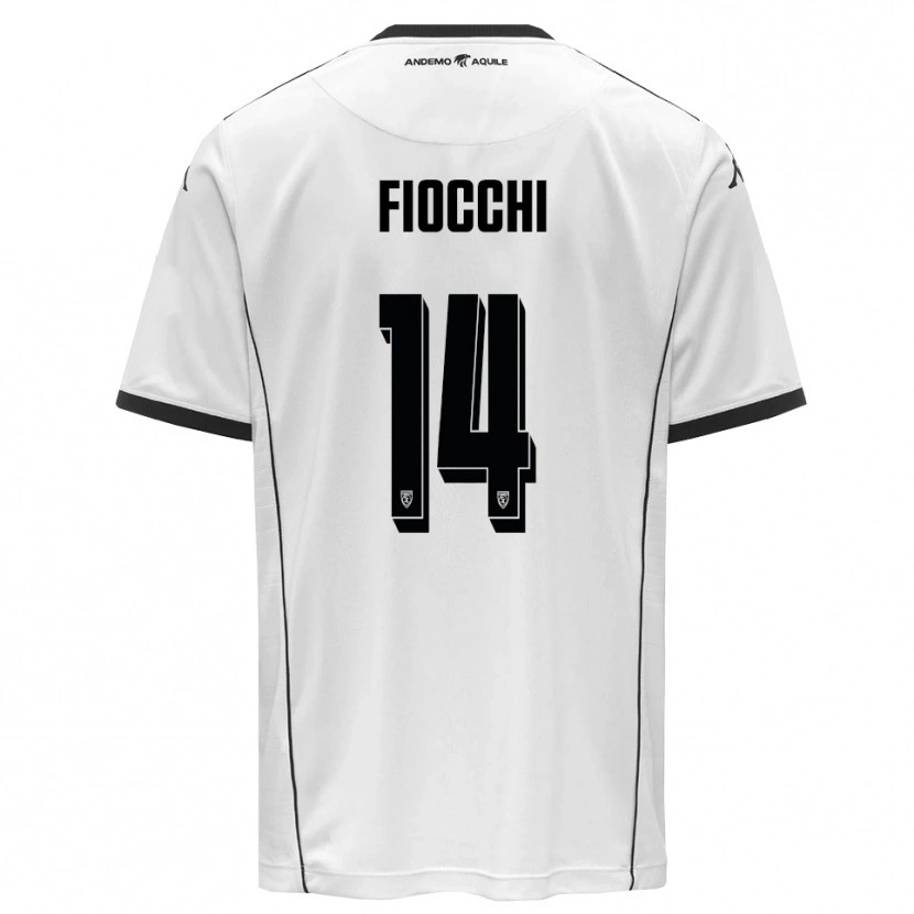 Danxen Män Marco Fiocchi #14 Vit Svart Hemmatröja Matchtröjor 2025/26 Tröjor T-Tröja