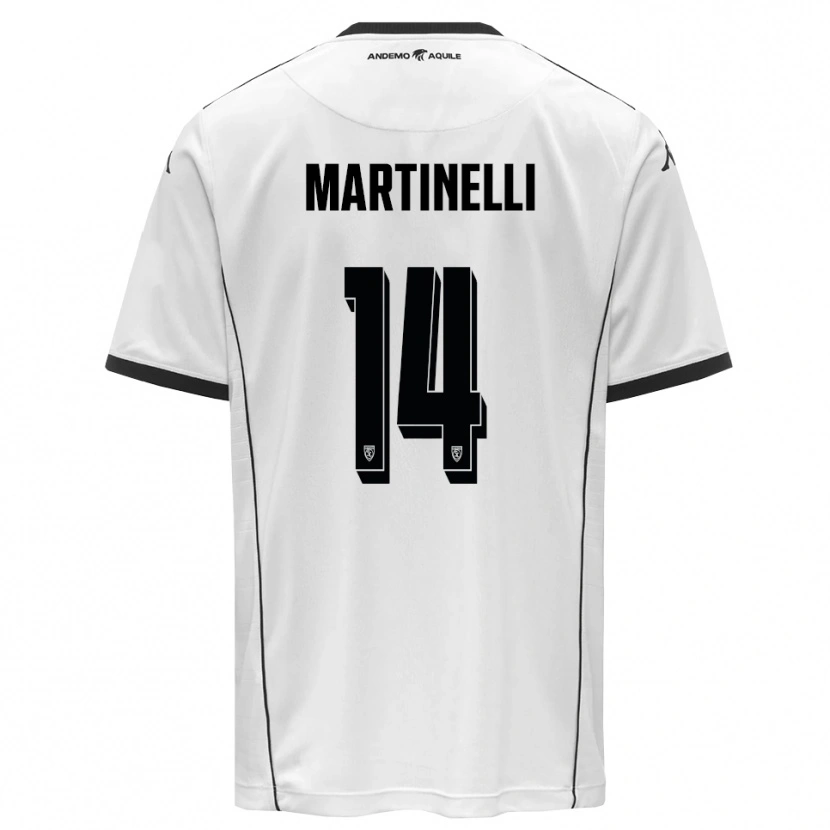 Danxen Män Nicola Martinelli #14 Vit Svart Hemmatröja Matchtröjor 2025/26 Tröjor T-Tröja