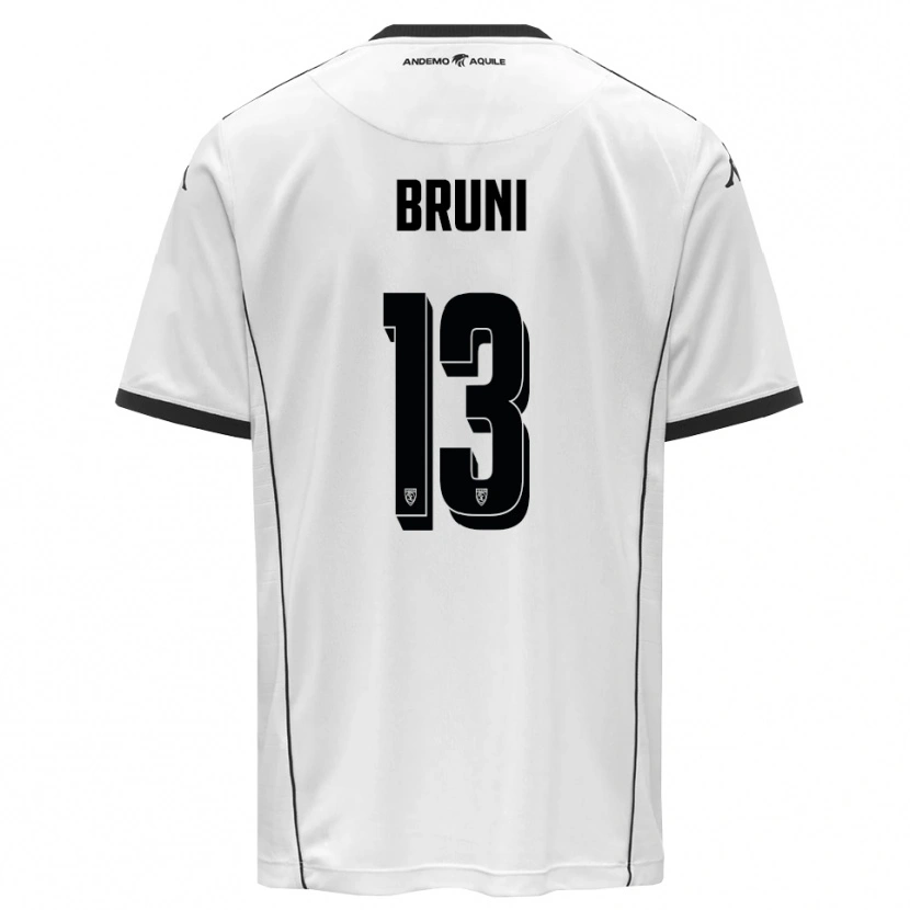 Danxen Män Filippo Bruni #13 Vit Svart Hemmatröja Matchtröjor 2025/26 Tröjor T-Tröja