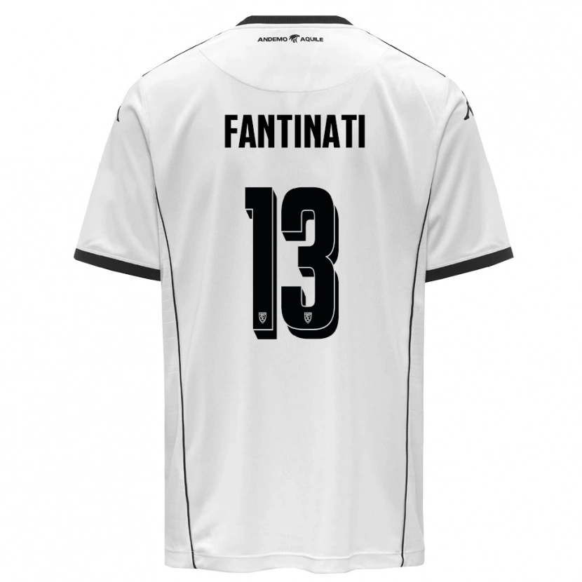Danxen Män Christian Fantinati #13 Vit Svart Hemmatröja Matchtröjor 2025/26 Tröjor T-Tröja