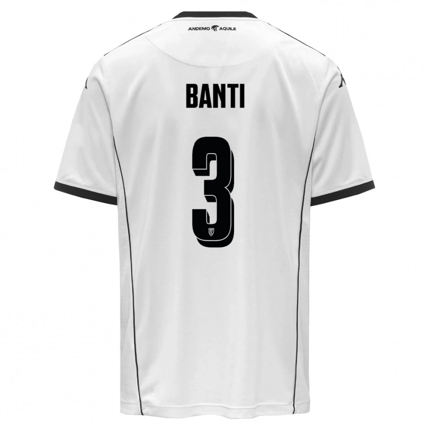 Danxen Män Alessandro Banti #3 Vit Svart Hemmatröja Matchtröjor 2025/26 Tröjor T-Tröja