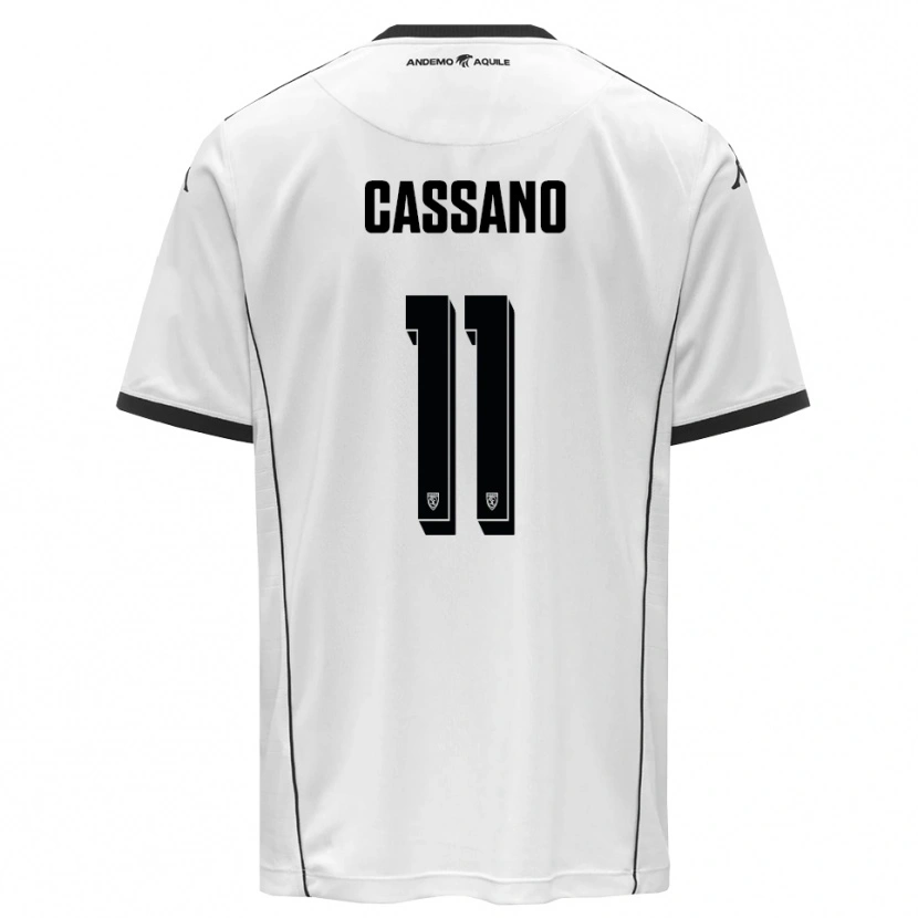 Danxen Män Armando Cassano #11 Vit Svart Hemmatröja Matchtröjor 2025/26 Tröjor T-Tröja