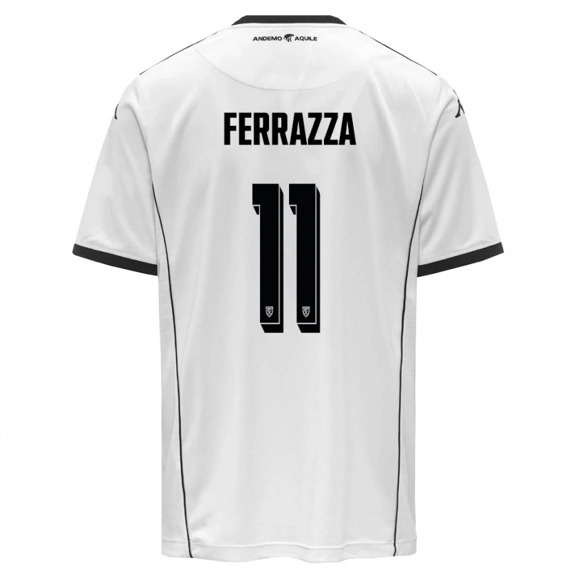 Danxen Män Diego Ferrazza #11 Vit Svart Hemmatröja Matchtröjor 2025/26 Tröjor T-Tröja