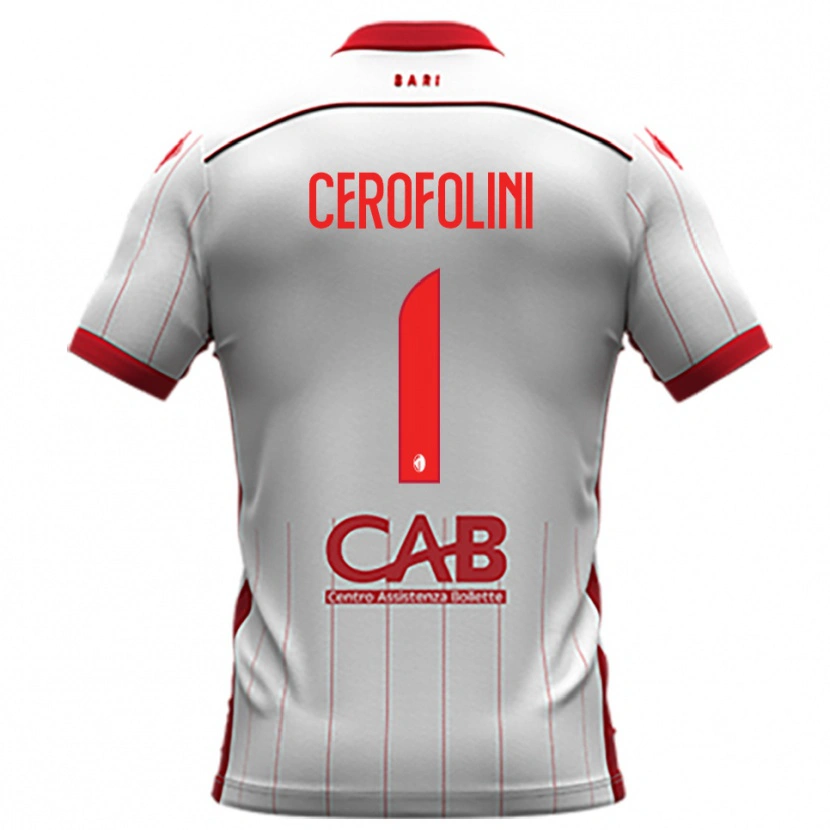 Danxen Män Michele Cerofolini #1 Vit Röd Hemmatröja Matchtröjor 2025/26 Tröjor T-Tröja