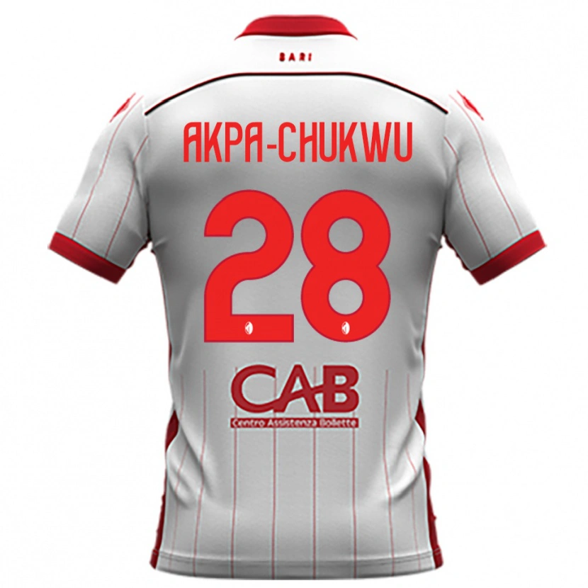 Danxen Män Hemsley Akpa-Chukwu #28 Vit Röd Hemmatröja Matchtröjor 2025/26 Tröjor T-Tröja