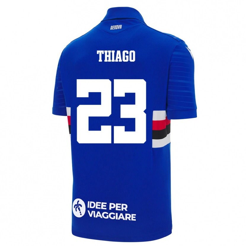 Danxen Män Thiago #23 Blå Vit Hemmatröja Matchtröjor 2025/26 Tröjor T-Tröja