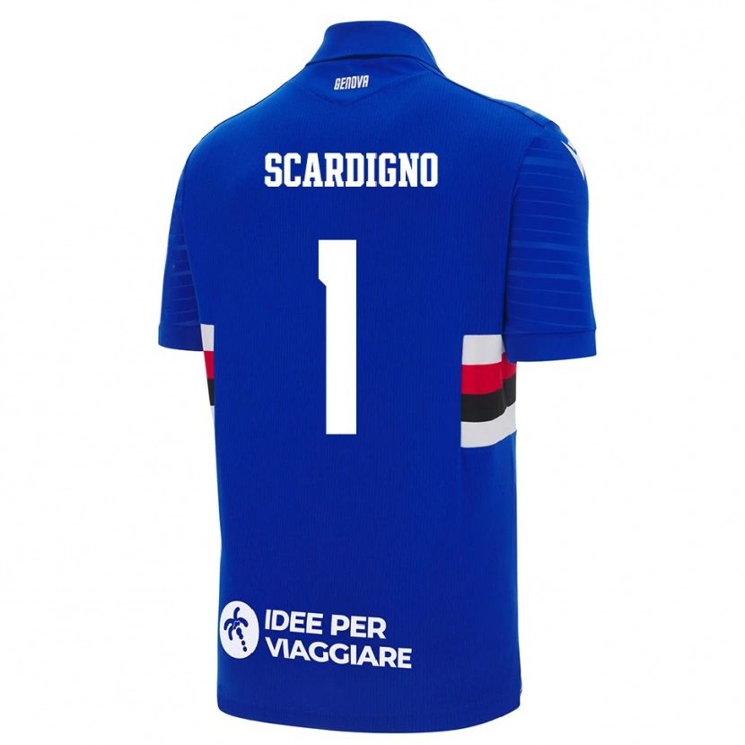 Danxen Män Nicholas Scardigno #1 Blå Vit Hemmatröja Matchtröjor 2025/26 Tröjor T-Tröja
