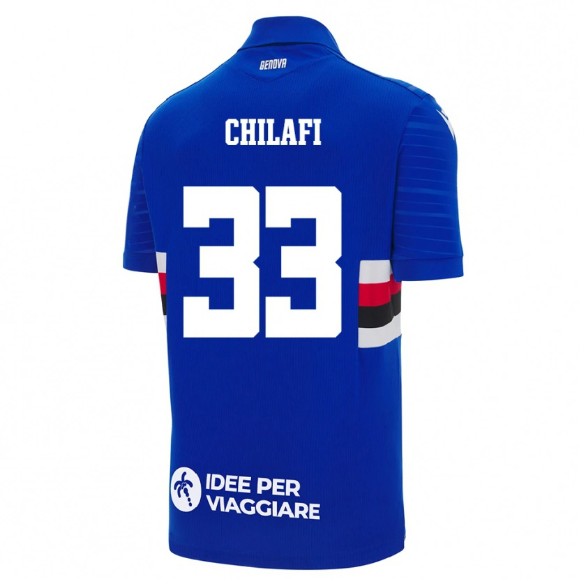 Danxen Män Ardijan Chilafi #33 Blå Vit Hemmatröja Matchtröjor 2025/26 Tröjor T-Tröja