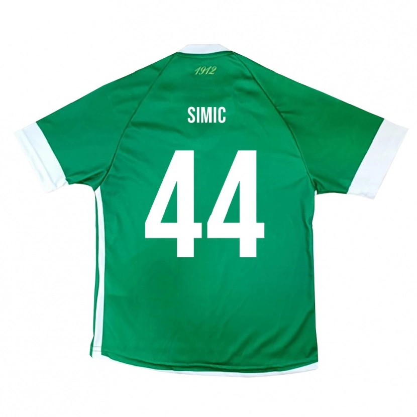 Danxen Män Lorenco Simic #44 Grön Vit Hemmatröja Matchtröjor 2025/26 Tröjor T-Tröja