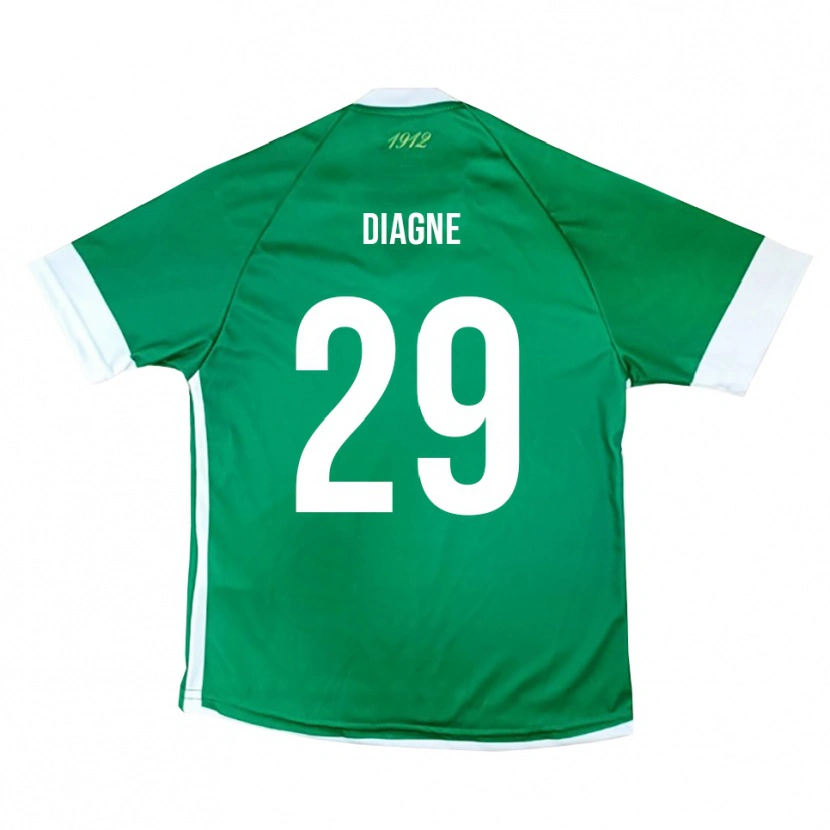 Danxen Män Mamadou Diagne #29 Grön Vit Hemmatröja Matchtröjor 2025/26 Tröjor T-Tröja