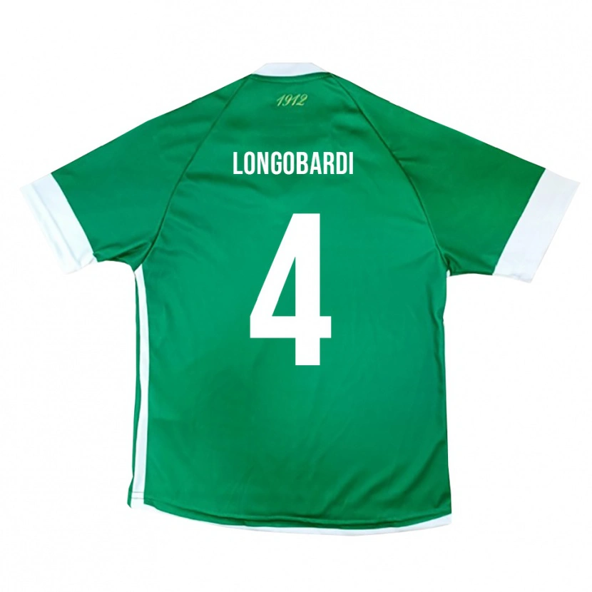 Danxen Män Salvatore Longobardi #4 Grön Vit Hemmatröja Matchtröjor 2025/26 Tröjor T-Tröja