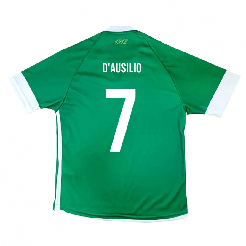 Danxen Män Michele D'ausilio #7 Grön Vit Hemmatröja Matchtröjor 2025/26 Tröjor T-Tröja