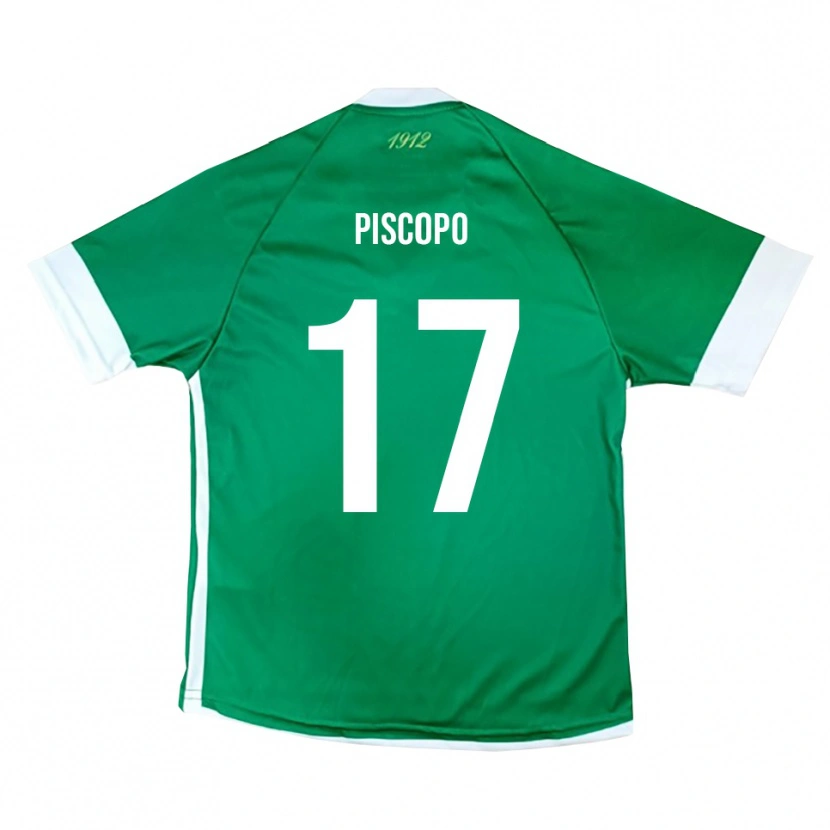 Danxen Män Francesco Piscopo #17 Grön Vit Hemmatröja Matchtröjor 2025/26 Tröjor T-Tröja