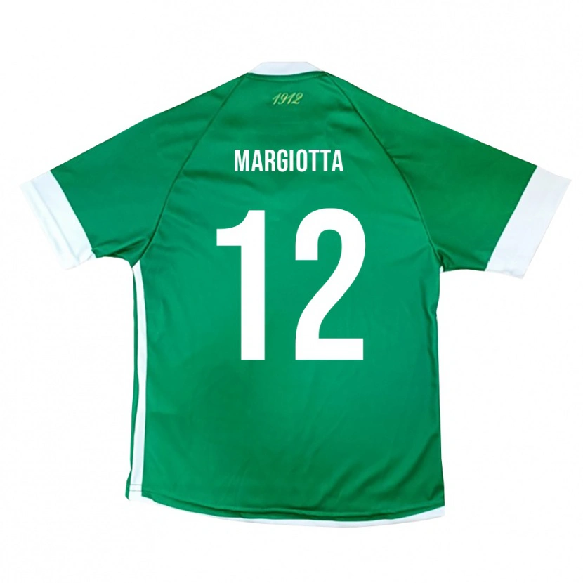 Danxen Män Manuele Margiotta #12 Grön Vit Hemmatröja Matchtröjor 2025/26 Tröjor T-Tröja