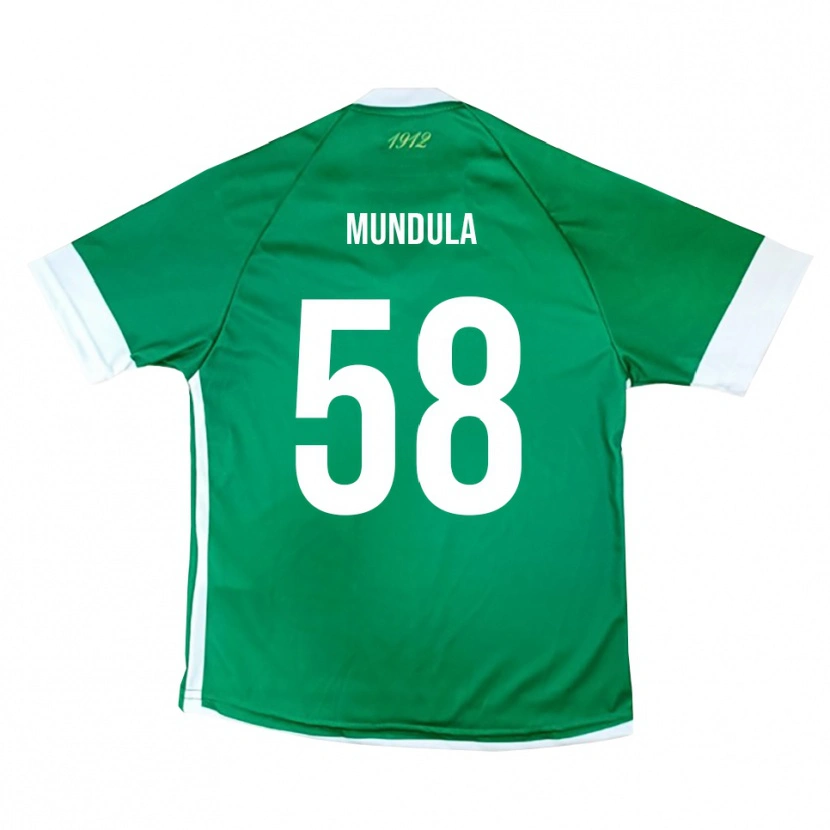 Danxen Män Ciro Mundula #58 Grön Vit Hemmatröja Matchtröjor 2025/26 Tröjor T-Tröja
