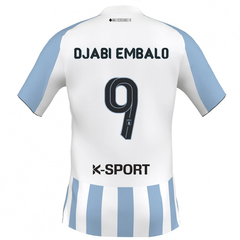 Danxen Män Adulai Djabi Embalo #9 Vitt Himmelsblått Hemmatröja Matchtröjor 2025/26 Tröjor T-Tröja